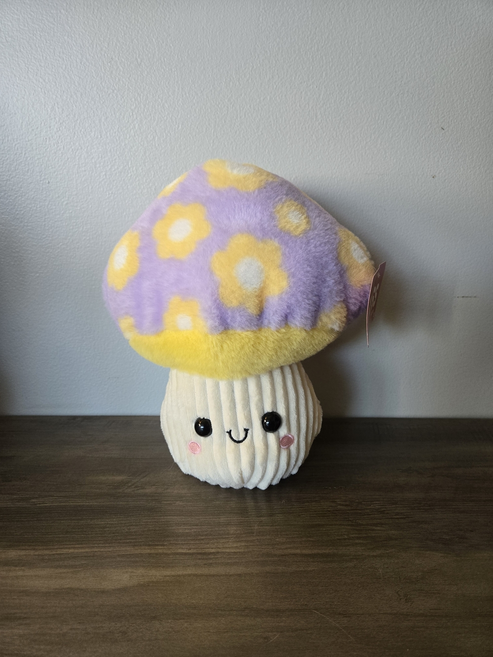 RUSS Mushroom Plush Toy - Purple & Yellow Floral Cap